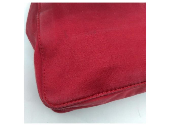 Mini borsa Gucci rossa in satin Rosso - vista 7
