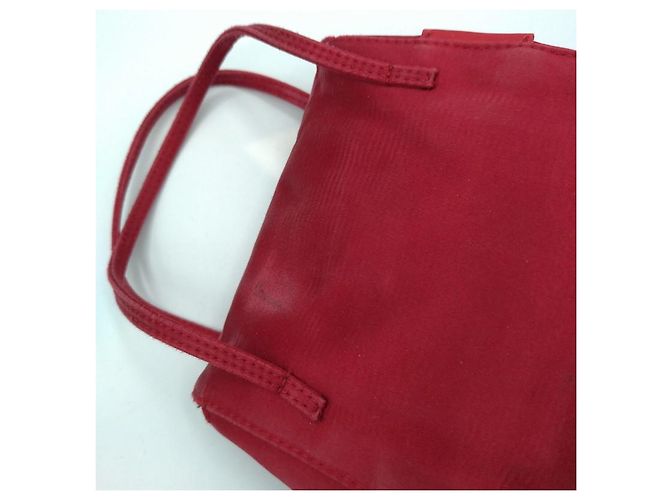 Mini borsa Gucci rossa in satin Rosso - vista 8