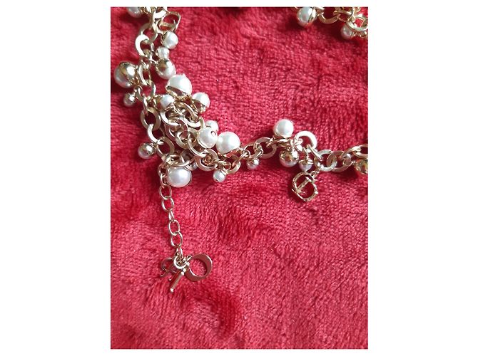 Bracciale Dior in perle con finiture dorate Gold hardware - vista 2