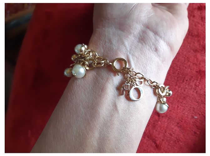 Bracciale Dior in perle con finiture dorate Gold hardware - vista 6