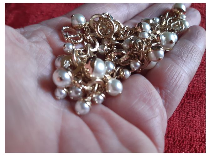 Bracciale Dior in perle con finiture dorate Gold hardware - vista 7
