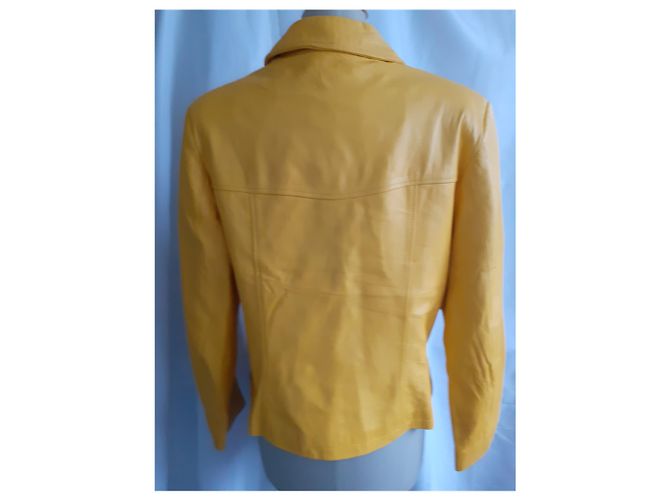 Autre Marque Lammfelljacke Gelb - Ansicht 6
