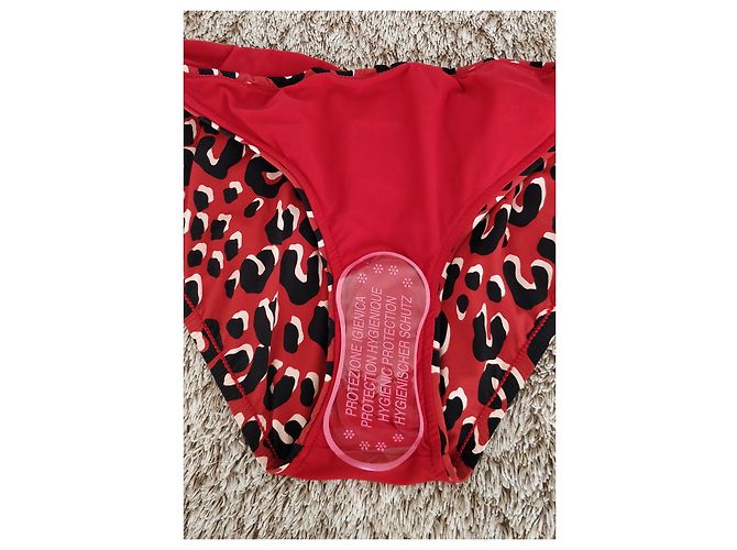 Braguita de bikini Louis Vuitton Roja - vista 4