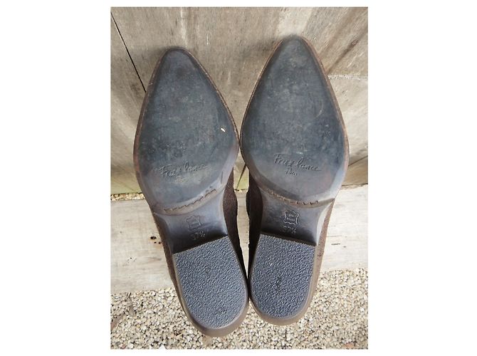Botas estilo cowboy Free Lance de piel marrón oscuro - vista 6