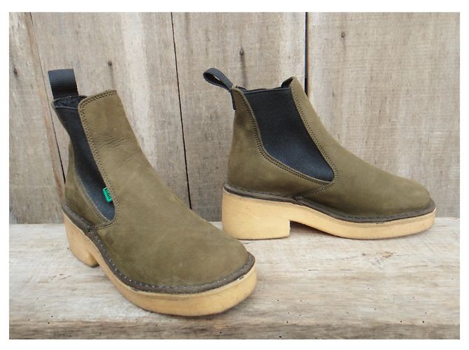 Autre Marque Stivaletti Chelsea Kickers vintage anni settanta p 36 - vista 2