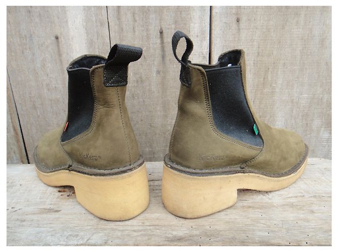Autre Marque Stivaletti Chelsea Kickers vintage anni settanta p 36 - vista 4