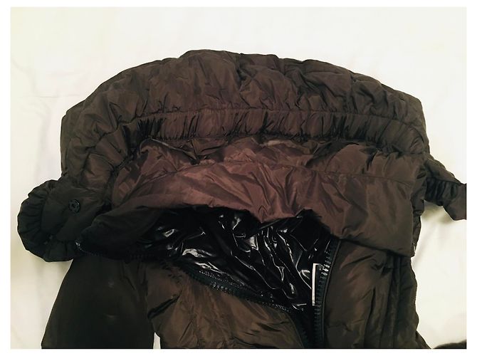 Parka Moncler Marrón Talla 38 Castaño - vista 14