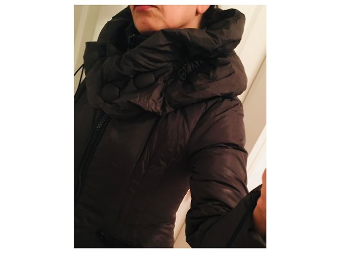 Parka Moncler Marrón Talla 38 Castaño - vista 4