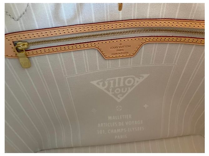Louis Vuitton LV Neverfull in piscina Grigio - vista 7