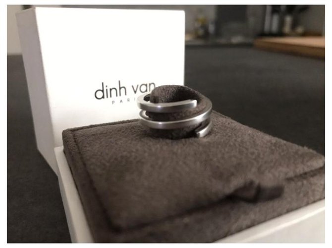 Anello a spirale Dinh Van argento - vista 5