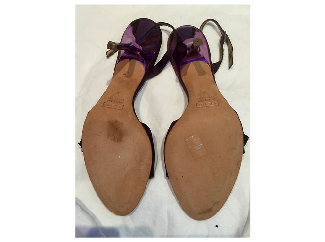Russell & Bromley Sandali da sera in raso Porpora - vista 5