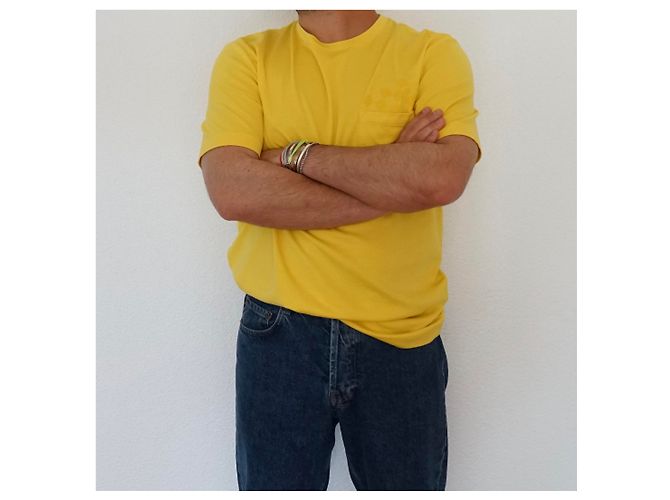 Louis Vuitton tees Giallo - vista 3