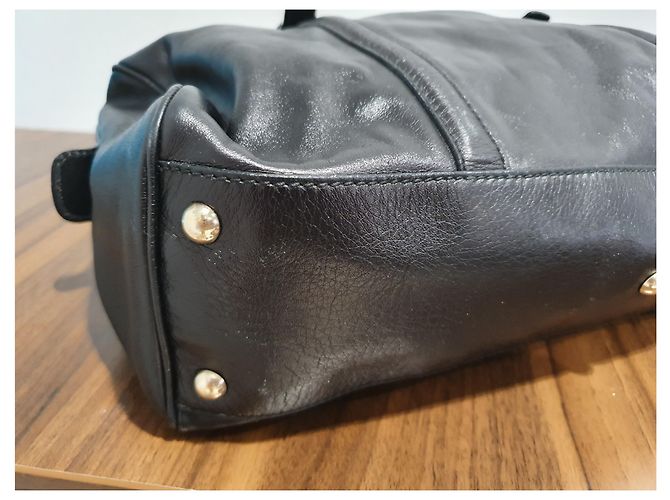 Borsa Gucci Britt Boston in pelle nera Nero - vista 4