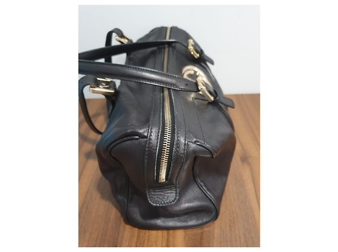 Borsa Gucci Britt Boston in pelle nera Nero - vista 5