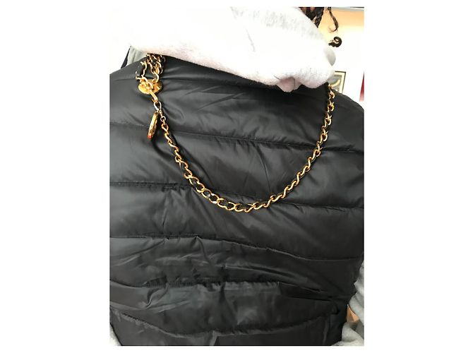 Chanel geflochtener Ledergürtel Schwarz Gold CC Charms - Ansicht 8
