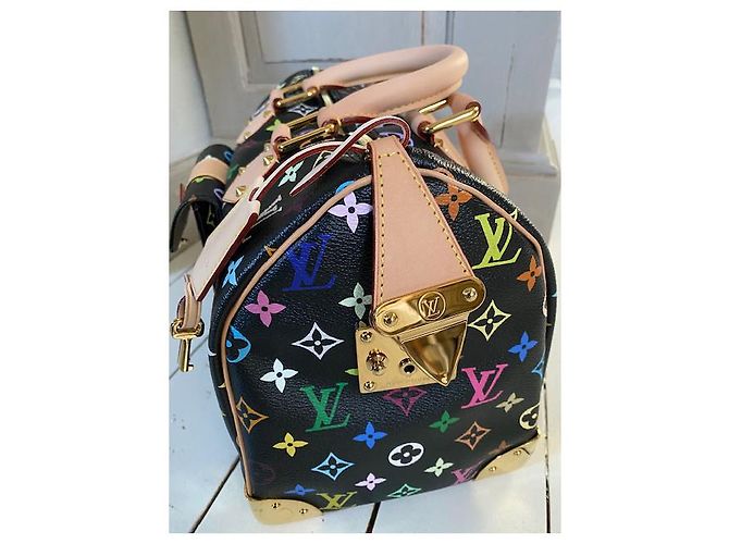 Louis Vuitton SPEEDY MULTICO NERO M92642 Multicolore - vista 4