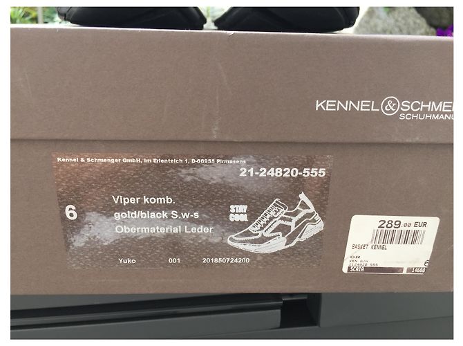 Kennel & Schmenger Viper komb Yuko scarpe da ginnastica D'oro - vista 6
