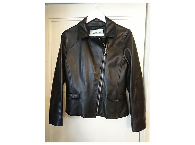 Mac Douglas Bikerjacke aus schwarzem Lammleder - Ansicht 2