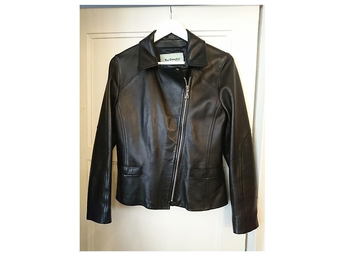 Mac Douglas Bikerjacke aus schwarzem Lammleder - Ansicht 3