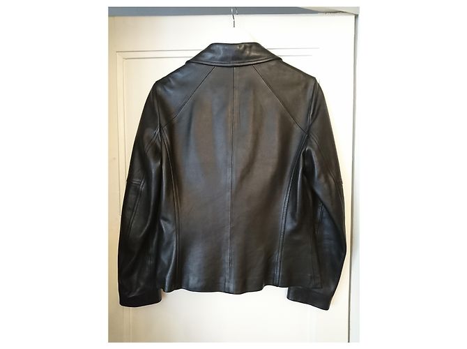 Mac Douglas Bikerjacke aus schwarzem Lammleder - Ansicht 4