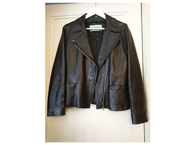 Mac Douglas Bikerjacke aus schwarzem Lammleder - Ansicht 8