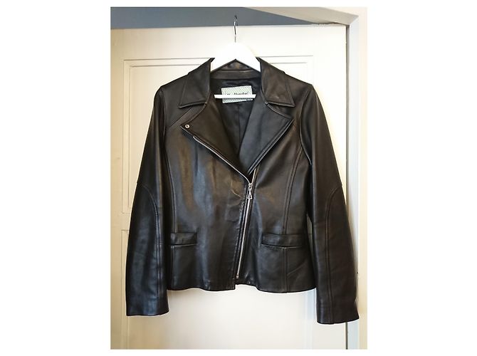 Mac Douglas Bikerjacke aus schwarzem Lammleder - Ansicht 9