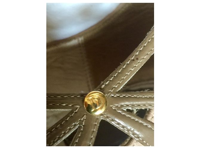 Dior Peeptoes con ritagli D'oro Taupe - vista 7