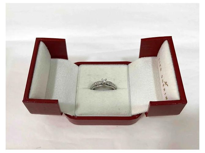 Autre Marque Anello Didier Guerin in oro bianco e diamanti Argento - vista 2