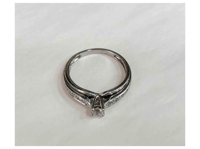 Autre Marque Anello Didier Guerin in oro bianco e diamanti Argento - vista 5