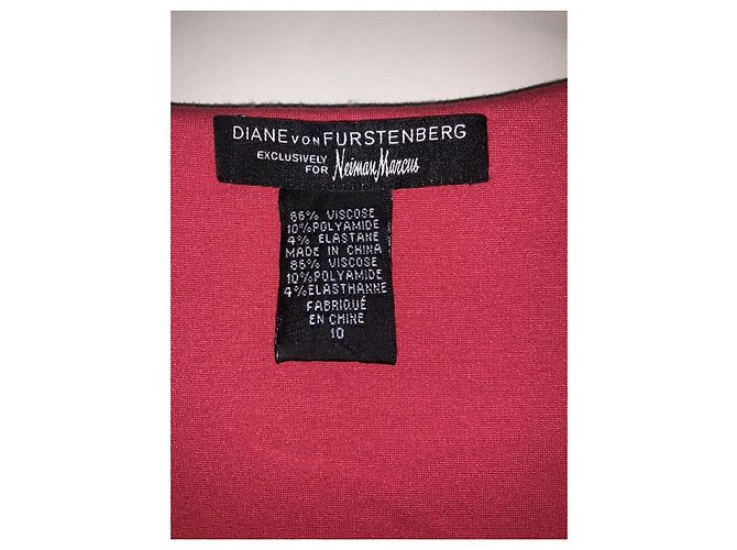 Diane Von Furstenberg Vestido DvF "Priceless" Coral - vista 3