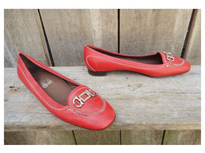 Salvatore Ferragamo p mocassini 37 Rosso - vista 2