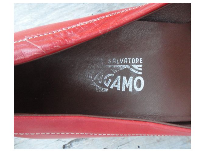 Salvatore Ferragamo p mocassini 37 Rosso - vista 3