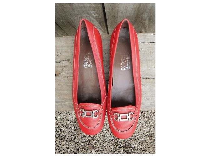 Salvatore Ferragamo p mocassini 37 Rosso - vista 5