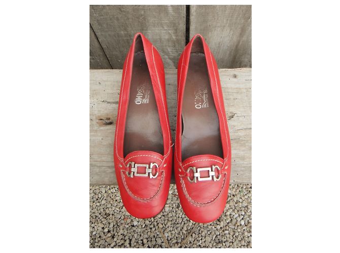 Salvatore Ferragamo p mocassini 37 Rosso - vista 6