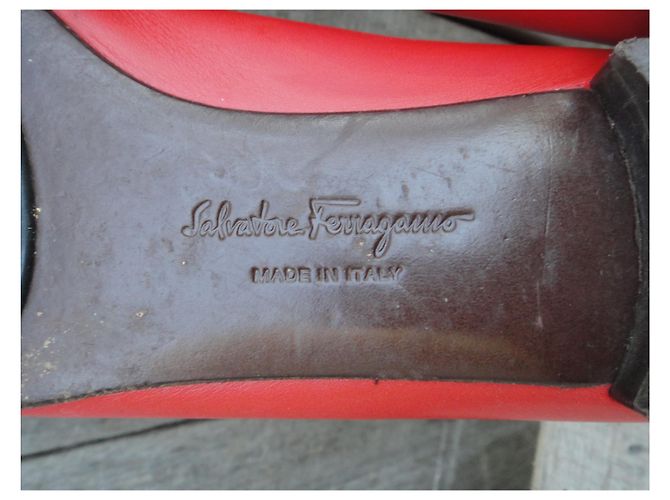 Salvatore Ferragamo p mocassini 37 Rosso - vista 9