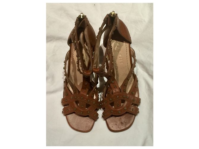 Coach Tacchi gladiatore borchiati Marrone - vista 2
