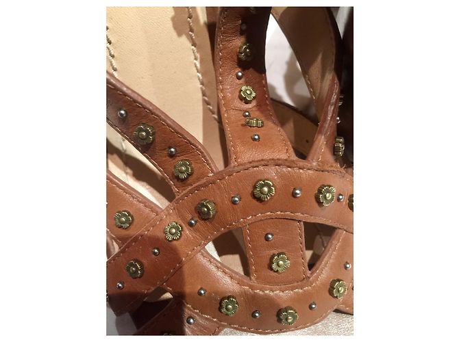 Coach Tacchi gladiatore borchiati Marrone - vista 7