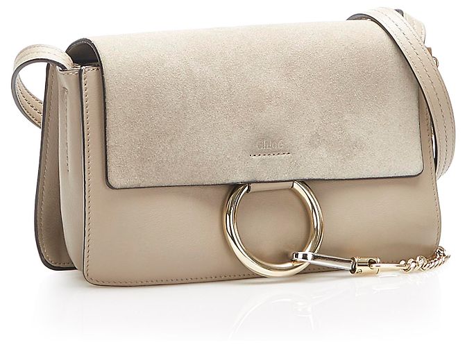 Chloé Borsa a tracolla in pelle Faye grigia di Chloe - vista 2