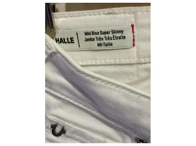 True Religion Vaqueros elásticos blancos Halle - vista 6