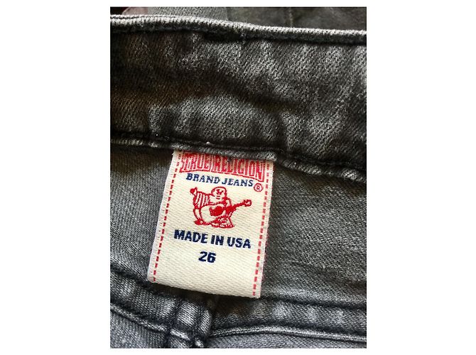 Vaqueros ajustados elásticos de True Religion Gris antracita - vista 4