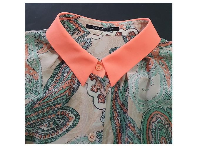 Camicia in seta Luisa Cerano Multicolore - vista 5