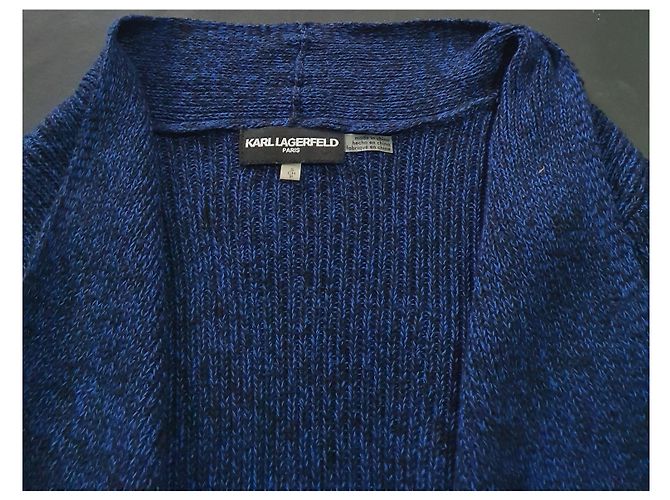 Karl Lagerfeld Strickjacke Blau Baumwolle - Ansicht 4