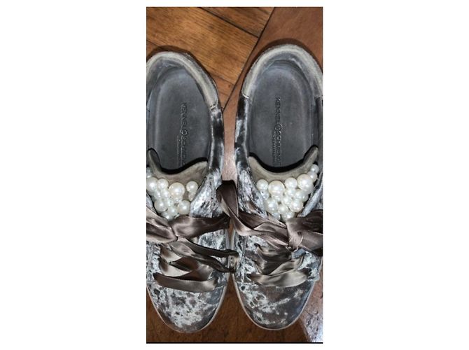 Kennel & Schmenger Sneaker aus Samt Dunkelgrau Anthrazitgrau - Ansicht 2