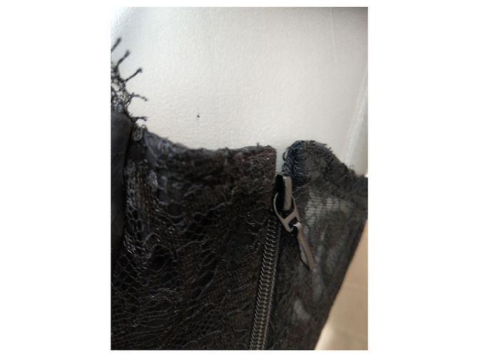 La Perla Corset Bustier Preto em Renda e Cetim - vista 11