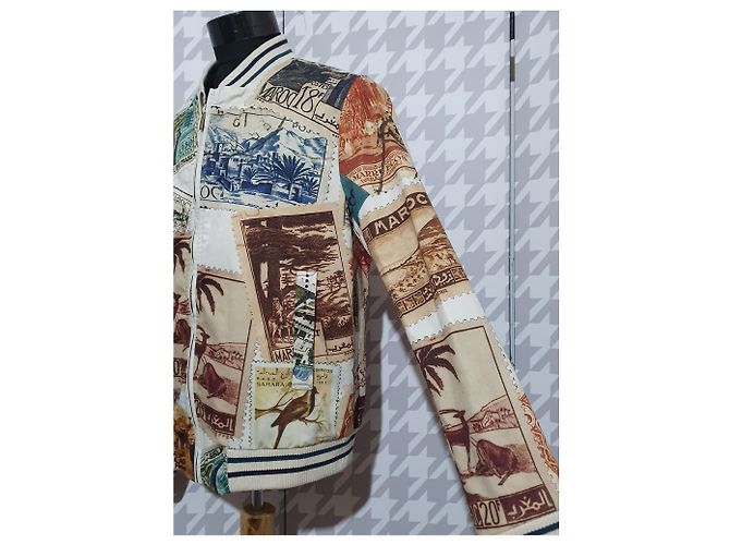 Autre Marque Giacca Bomber Desizo Monni in Cotone Multicolore - vista 2