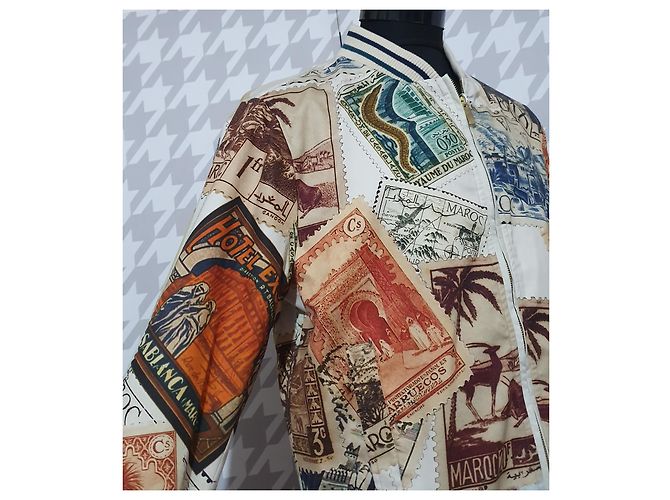 Autre Marque Giacca Bomber Desizo Monni in Cotone Multicolore - vista 3