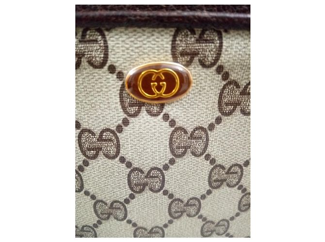 Borsa a mano Gucci Ophidia Monogramma GG Marrone - vista 4