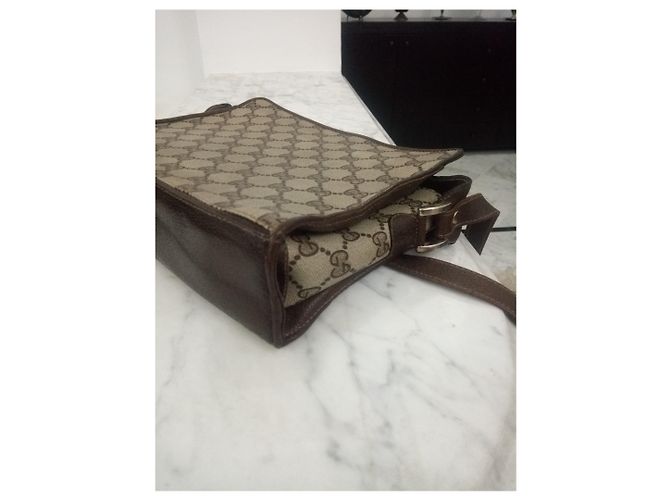Borsa a mano Gucci Ophidia Monogramma GG Marrone - vista 6