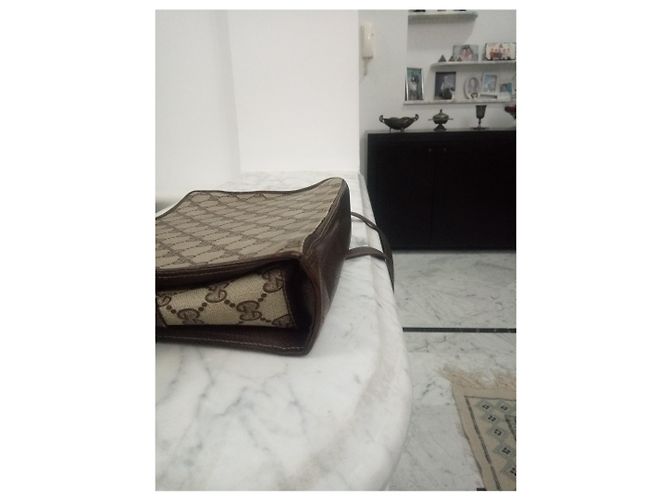 Borsa a mano Gucci Ophidia Monogramma GG Marrone - vista 7