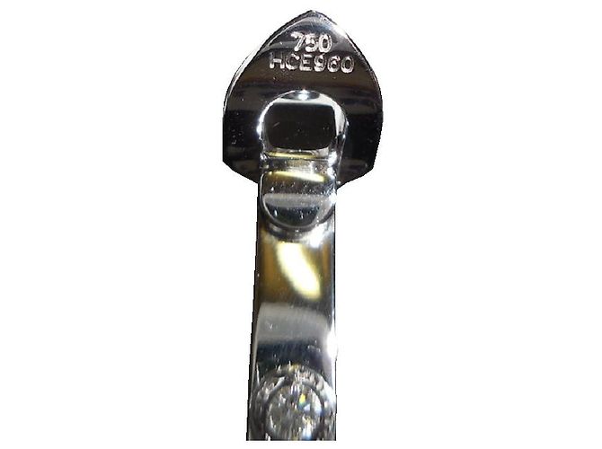 Louis Vuitton 18Bracciale rigido Clous in oro K con diamanti Argento - vista 4